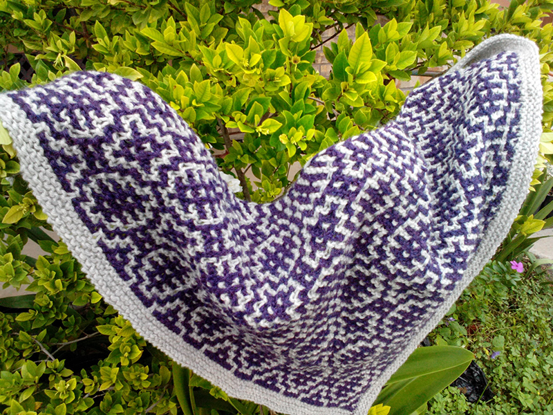 Finished Ohm Shawl
